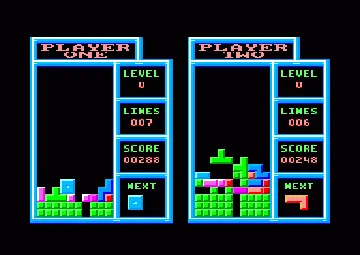 Power Tetris (UK) (1991) [PC Amstrad International] screen shot game playing